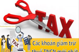 Các khoản giảm trừ thuế TNCN mới nhất